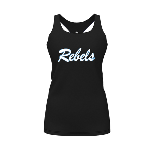 [FT0TRBBK-FYS-LOGO1] Decker Racerback Tank Top (Female Youth S, Black, Logo 1)