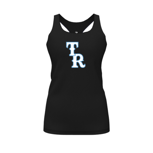 [FT0TRBBK-FYS-LOGO2] Decker Racerback Tank Top (Female Youth S, Black, Logo 2)