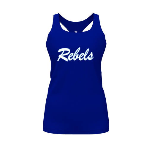[FT0TRBRY-FYS-LOGO1] Decker Racerback Tank Top (Female Youth S, Royal, Logo 1)