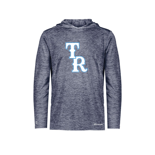 [FOLHCGNV-AS-LOGO2] Decker Men's Charge Hoodie (Adult S, Navy, Logo 2)