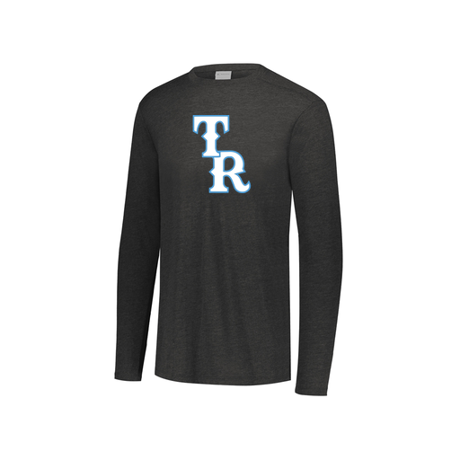 [FTLCUBBK-YS-LOGO2] Decker Youth Tri-Blend T-Shirt - Long Sleeve (Youth S, Black, Logo 2)